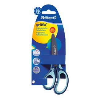 Pelikan | Schaar Griffix rond | blauw | linkshandig 