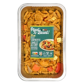 Delhaize | Plant-Based | Lamel curry | Légumes | Four | Bio 