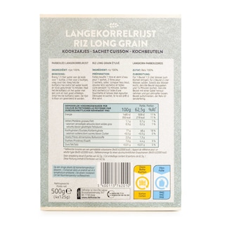 Delhaize | Riz | Long Grain | 4X125G 