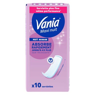 Vania | Serviette | Nuit | Maxi 10 pc