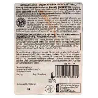 Delhaize | Gouda | Mi-vieux | Bloc 