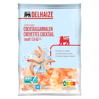 Delhaize | Crevettes cocktail | S 51/60 450 gr