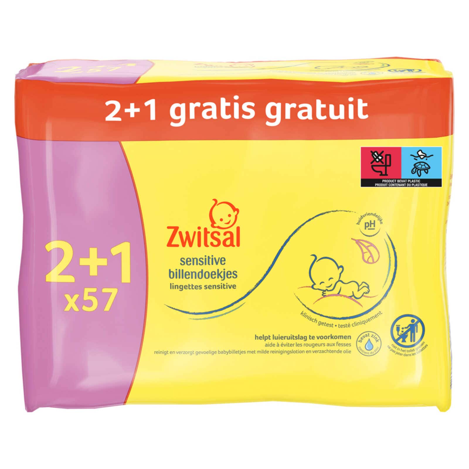 Zwitsal Doekjes | Sensitive | 2+1 Gratis