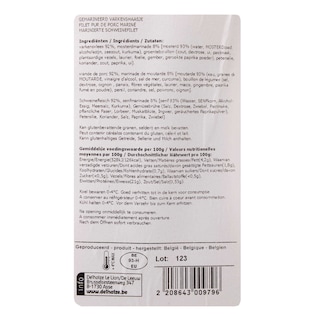 Delhaize | Varkenshaasje | Mosterd 