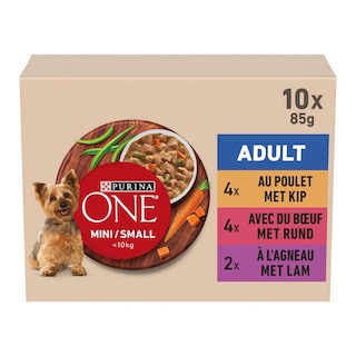Purina ONE | Hondenvoeding | Mini Adult | Saus | Vlees 