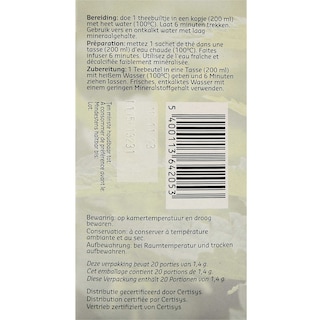 Delhaize | Bio | Tisane | Ortie | Sachets | Bio 20 x 1,8 gr