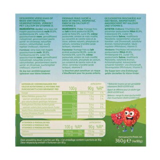 Delhaize | Fromage frais | Fraise-framboises 4 x 90 gr