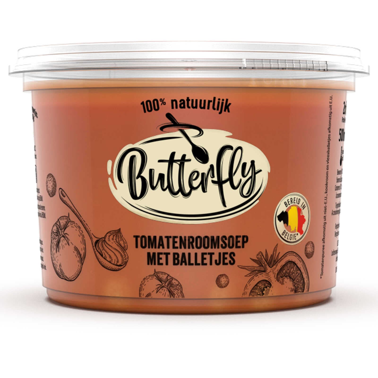 Butterfly Tomatenroomsoep | Balletjes