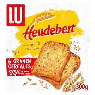 LU | Heudebert | Biscottes | Toasts | Crackers | 6 Céréales 