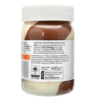Delhaize | Pâte à tartiner | Duo | Blanc & noisettes 400 gr