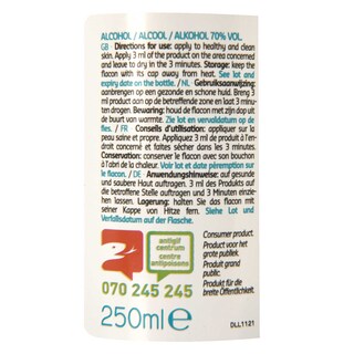 Delhaize | 250ML ALCOHOL 70% VOL 