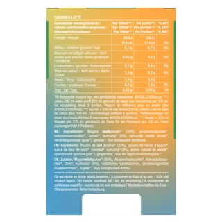 Purasana | Thee | Curcuma Latte | Poeder | Bio 6 x 10 gr