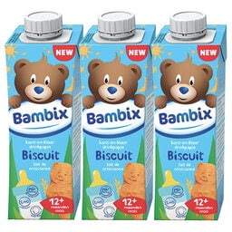 Bambix | Lait de Croissance | Biscuits | 12M+ 3 x 25 cl