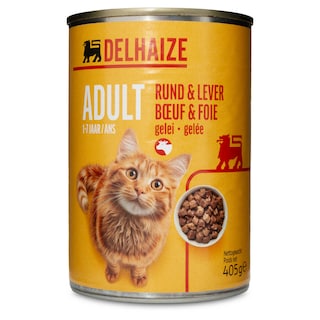 Delhaize | Aliment chat | Terrine | Adult | Mix viande 