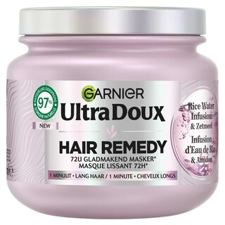 Ultra Doux | Masque capillaire brillant et doux | Infusion d'Eau de Riz | 340ml 34 cl