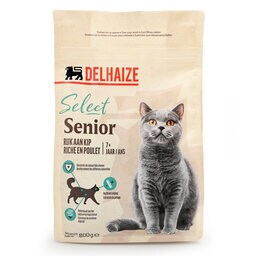 Delhaize | Aliment chat | Croquettes | Senior | Poulet 800 gr