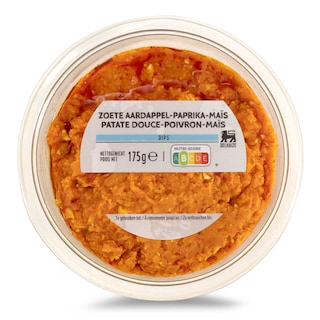 Delhaize | Groentenspread | zoete aardappel en maïs 175 gr