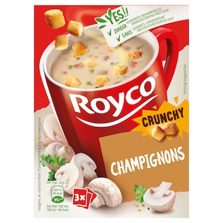 Royco | Soep | Champignons | Crunchy 3 x 18,9 gr