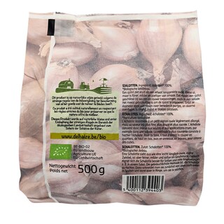 Delhaize | Bio | Sjalotten | Verpakt | Bio 500 gr
