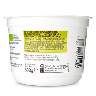 Delhaize | Bio | Verse kaas | Mager | 0 % v.g. | Bio 