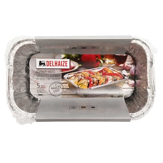 5 Aluminium Bakjes + Deksels | 1.5L