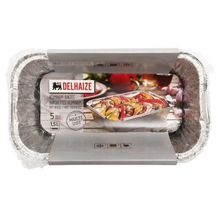 5 Aluminium Bakjes + Deksels | 1.5L