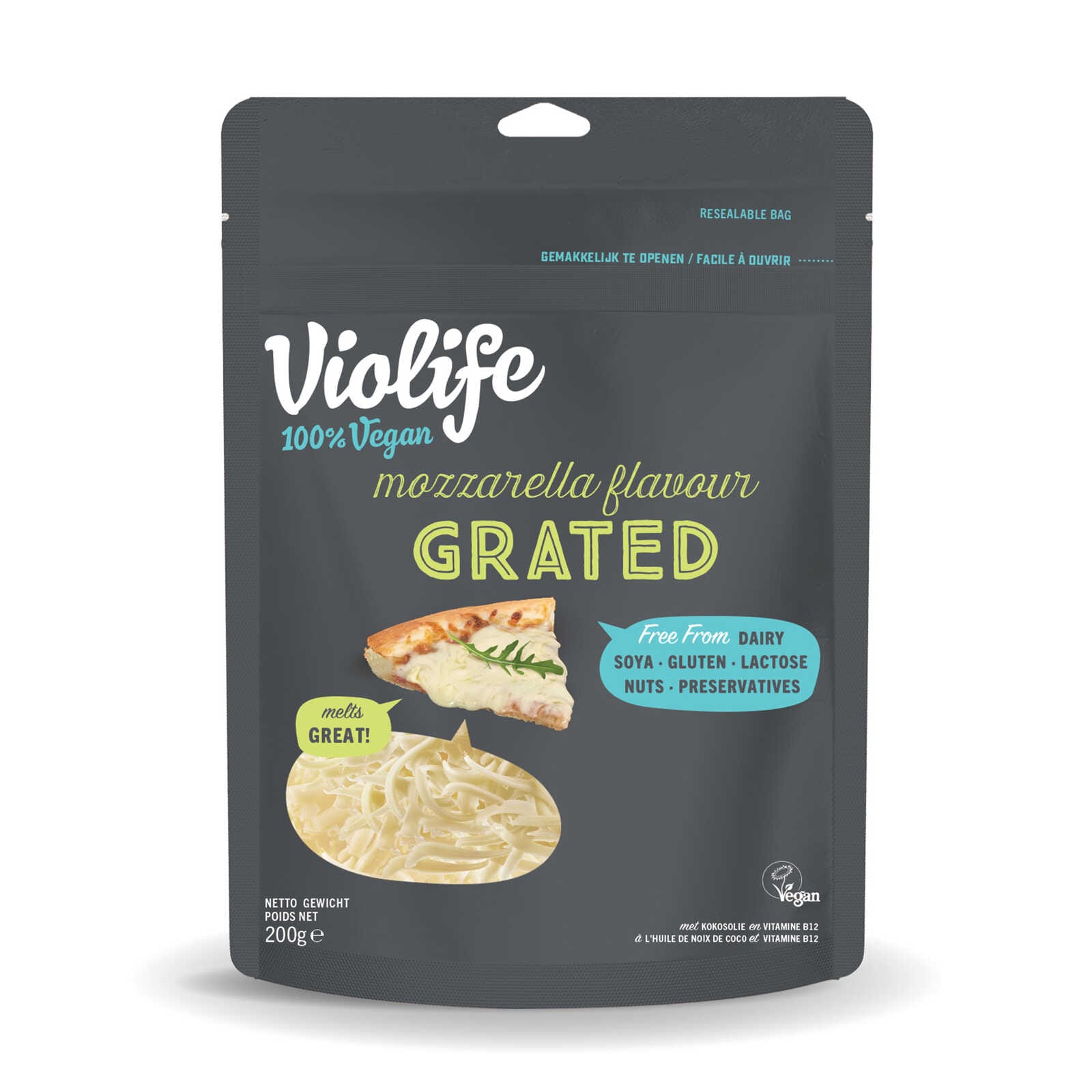 Violife Mozzarellasmaak | Geraspt