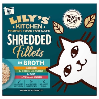 Lily's Kitchen | Kattenvoeding | Malse Reepjes | Saus 8 x 70 gr