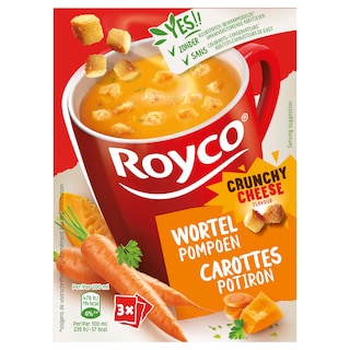 Royco | Soupe | Potiron-Carottes | Crunchy cheese 