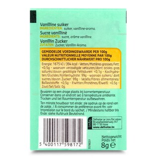 Delhaize | Suiker | Gevanillineerd 10 x 8 gr