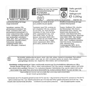 Delhaize | Butcher burger | Plantaardige eiwitten 
