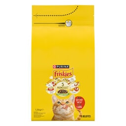 Friskies | Aliment Chat | Adulte | Croquettes | Boeuf 