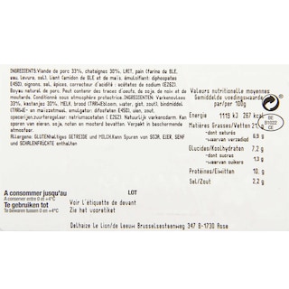 Delhaize | Pensen | Wit | kastanjes +/- 240 gr