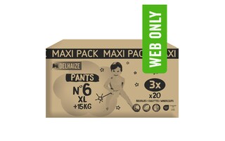 Delhaize | Couche-culottes | Tripack | Taille 6 3 x 20 pc