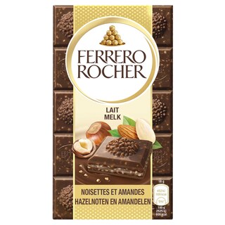 Ferrero | Rocher | Choclolat lait | Noisettes | Amandes | Tab 