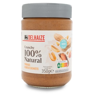 Delhaize | Pindakaas | Crunchy | 100% 