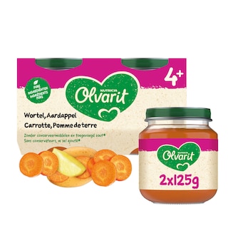 Olvarit | Repas | Carotte Pomme de terre | 4M 