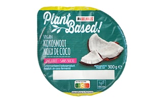 Delhaize | Plant-based | Yaourt végétal | Lait de coco | non sucré 