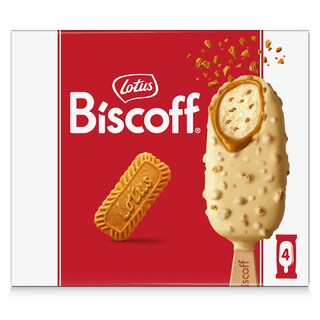 Biscoff | Speculoos ijs | Witte chocolade 4 x 9 cl