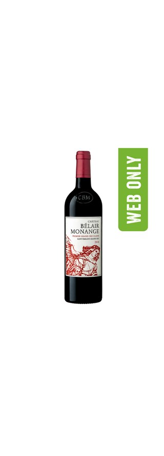 Chateau Belair Monange | Saint-Émilion 1er Grand Cru Classé | 2018 75 cl