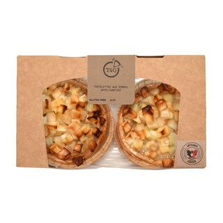 Tartes & Quiches | Tartelettes | Pommes | Sans gluten | 2x1p | Décongelé 
