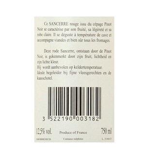 France - Frankrijk | Loire - Sancerre | Sancerre Millet 2018 Rouge 