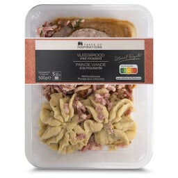 Delhaize | Vleesbrood | Graanmosterd | Witloofstoemp 