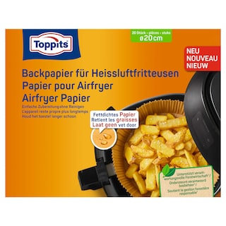 Toppits | Airfryer bakpapier 