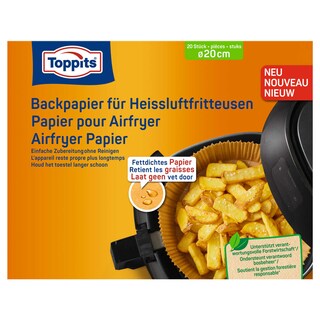 Toppits | Airfryer bakpapier 20 st