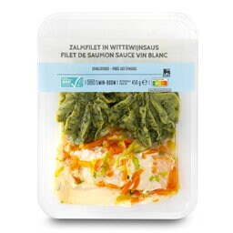 Delhaize | Saumon | Filet | Vin blanc 450 gr