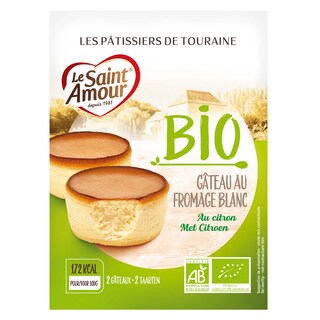 Saint Amour | Bio | Gateau fromage blanc | Zeste citron | Bio 