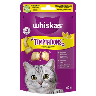 Whiskas | Kattensnacks | Snoepjes | Kaas | Kip 60 gr