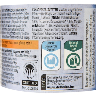 Delhaize | Smeerpasta | Melk Chocolade 