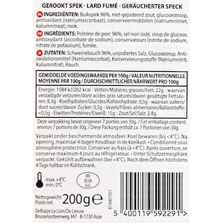 Delhaize | Lard | Petit-déjeuner 200 gr